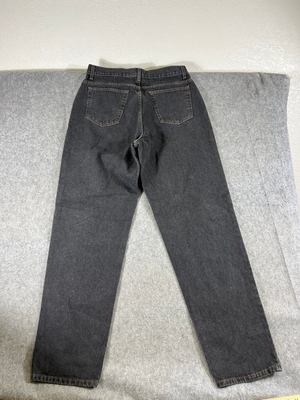 J.Crew Jeans Mens 35x34 Black Denim Straight Leg High Rise Grunge Streetwear